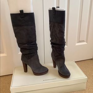 BCBG Anika Knee High Suede Boots